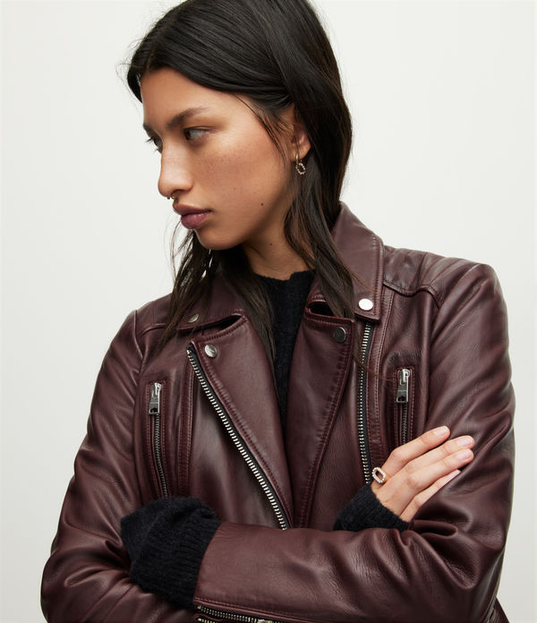 Sienna Leather Biker Jacket
