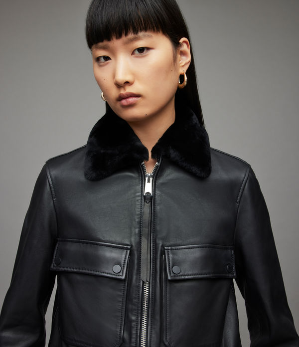 Safiya Leather Jacket