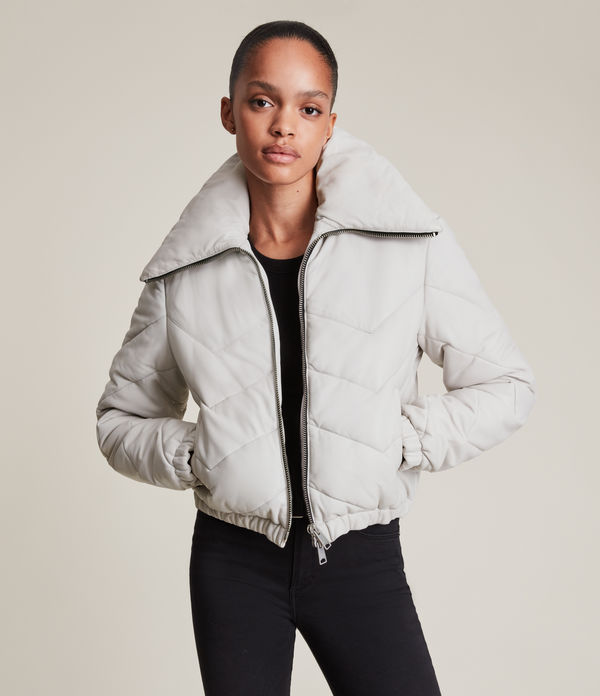 paislee leather puffer jacket