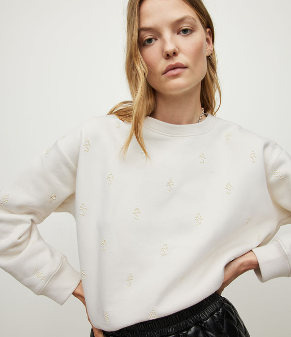 Pippa Embellished Pearl Sweatshirt