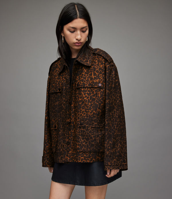 Poppy Leopard Print Jacket