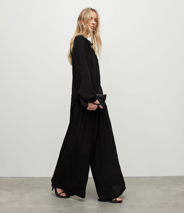 Hezzy Wide Leg Pleated Pants