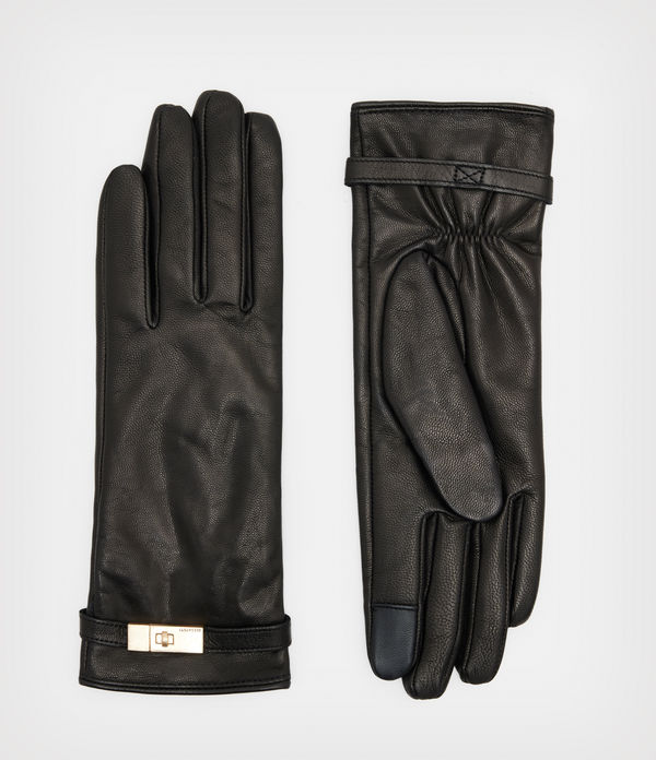 Turnlock Leather Gloves