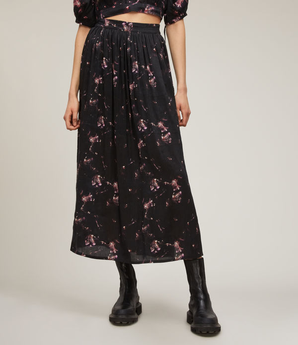 Asta Vimur Linen-Silk Blend Skirt