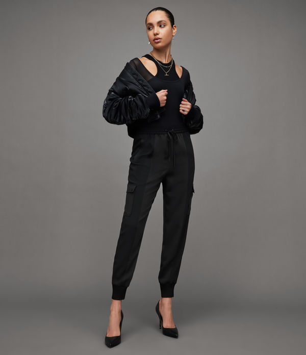 Maddie High-Rise Cargo Trousers