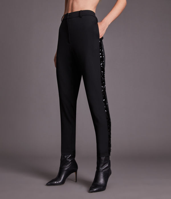 Sofia High-Rise Tapered Trousers