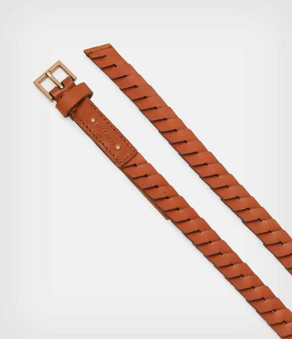 Weslie Leather Flip Tie Belt