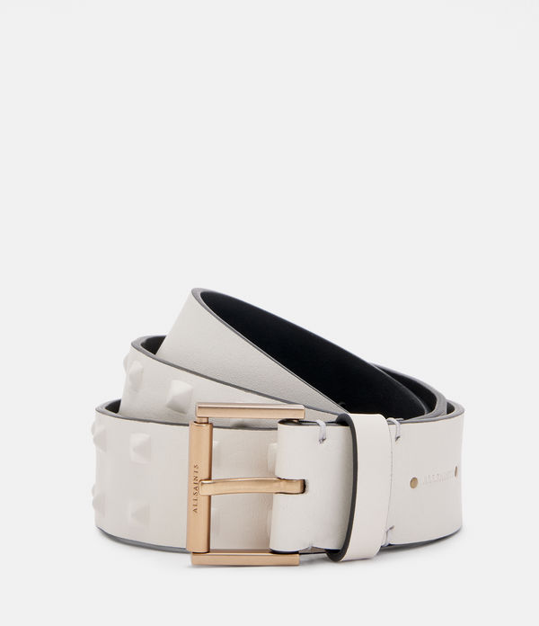 Lara Leather Cover Studded Belt