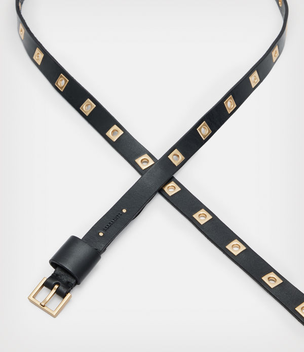 Nieva Skinny Flip Tie Leather Belt