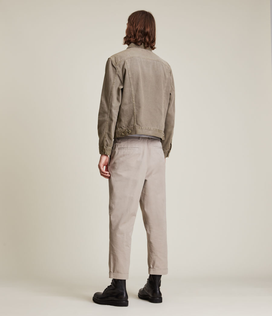 Men's Scalby Organic Cotton Denim Jacket (woodland_brown) - Image 6