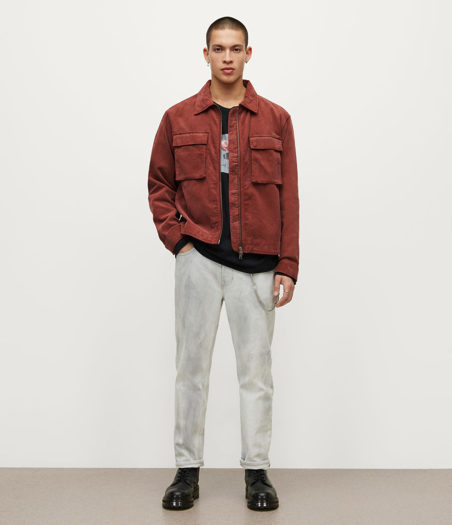 Mens Clifton Corduroy Jacket (brunello_red) - Image 3