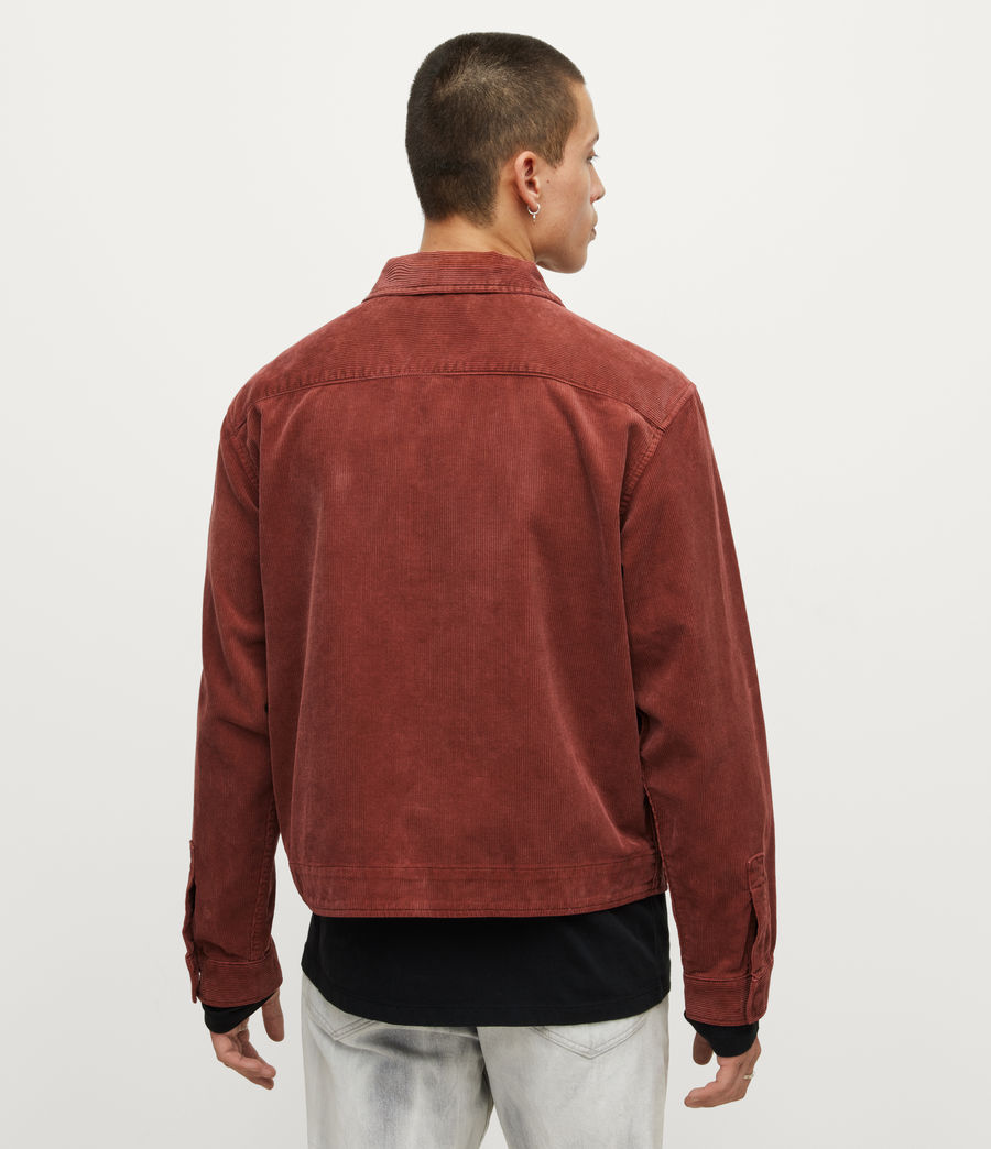 Mens Clifton Corduroy Jacket (brunello_red) - Image 4