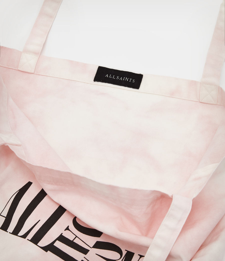 Mens Split Oppose Tie Dye Tote Bag (white_urulu_pink) - Image 4
