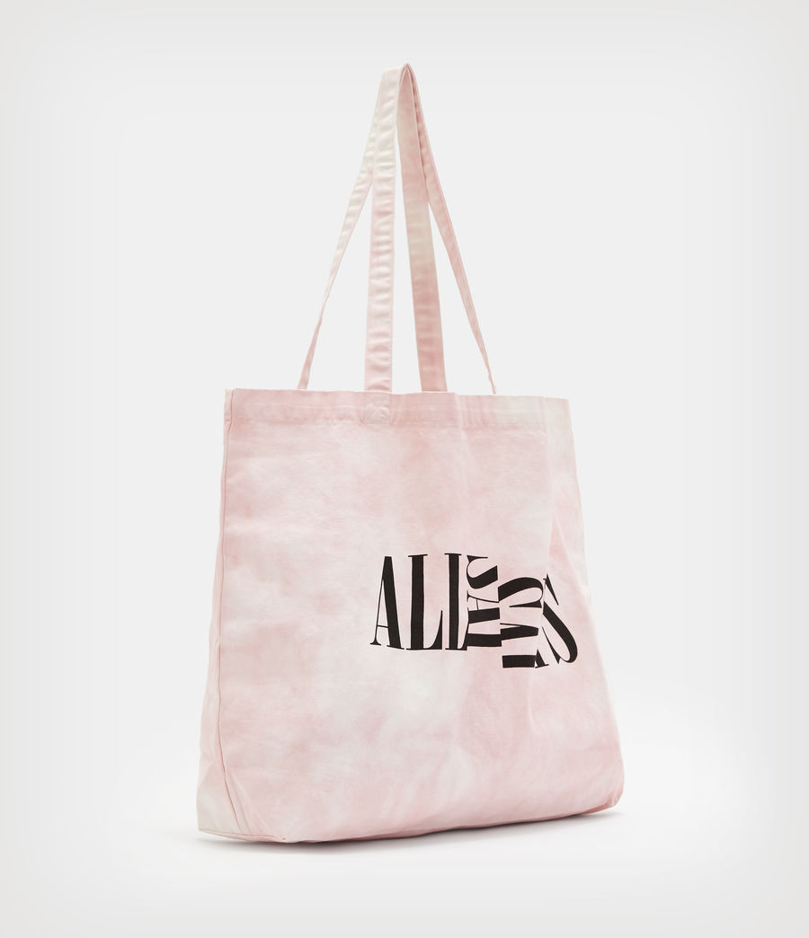 Mens Split Oppose Tie Dye Tote Bag (white_urulu_pink) - Image 5
