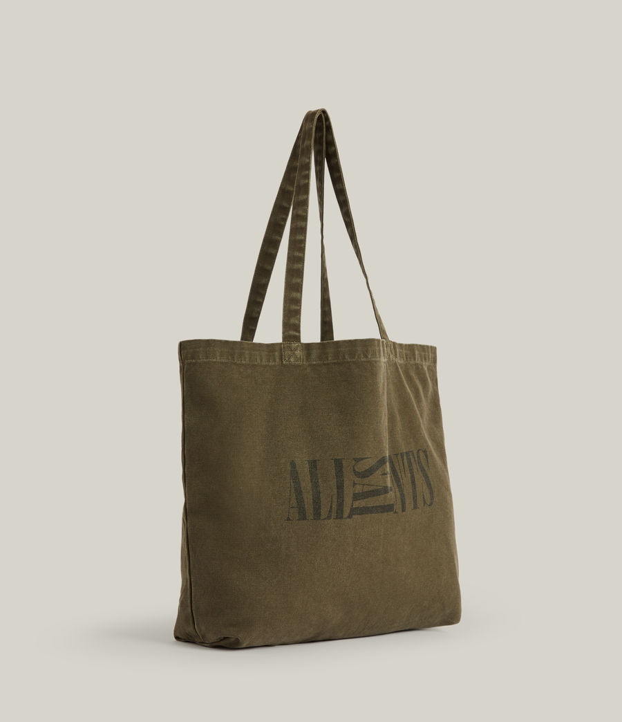 Mens Oppose Shopper Tote Bag (dark_khaki_black) - Image 4