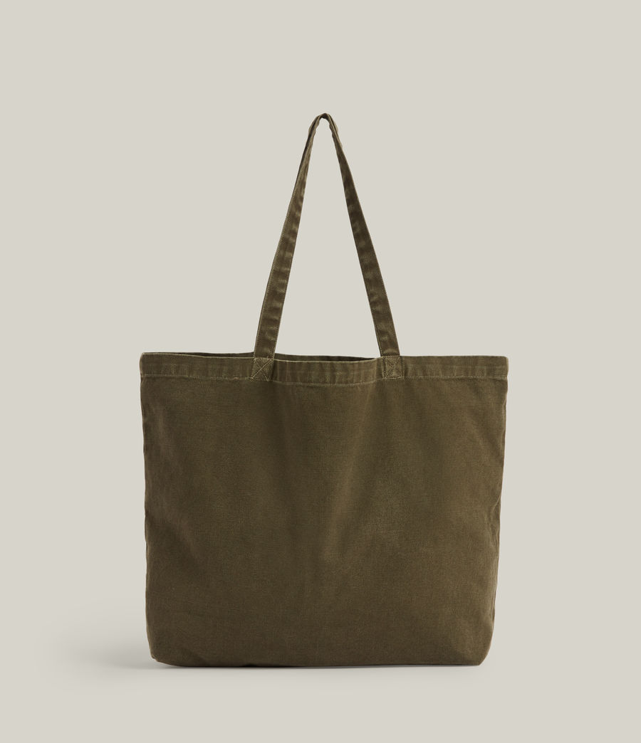Mens Oppose Shopper Tote Bag (dark_khaki_black) - Image 6