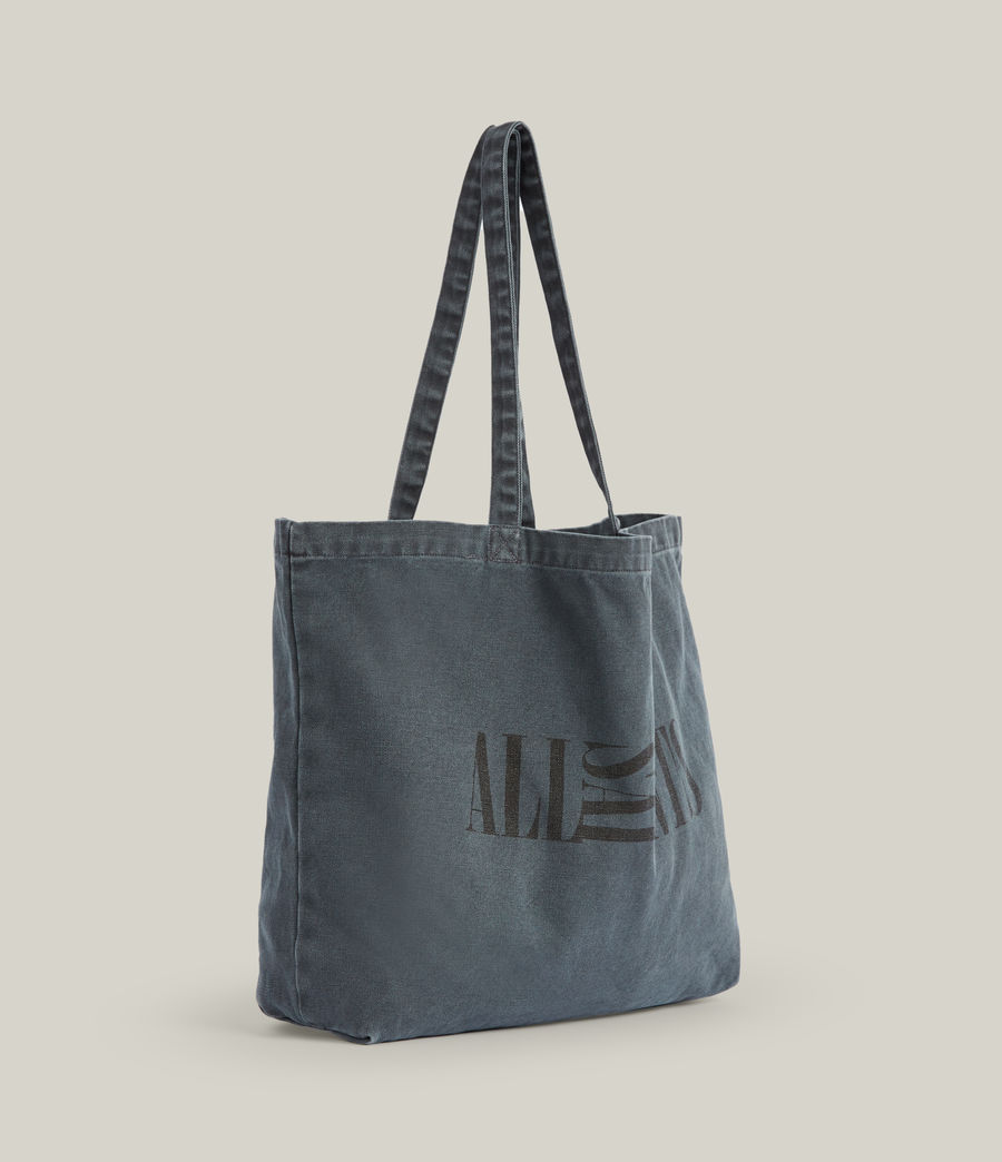 Men's Oppose Shopper Tote Bag (aster_blue_black) - Image 4
