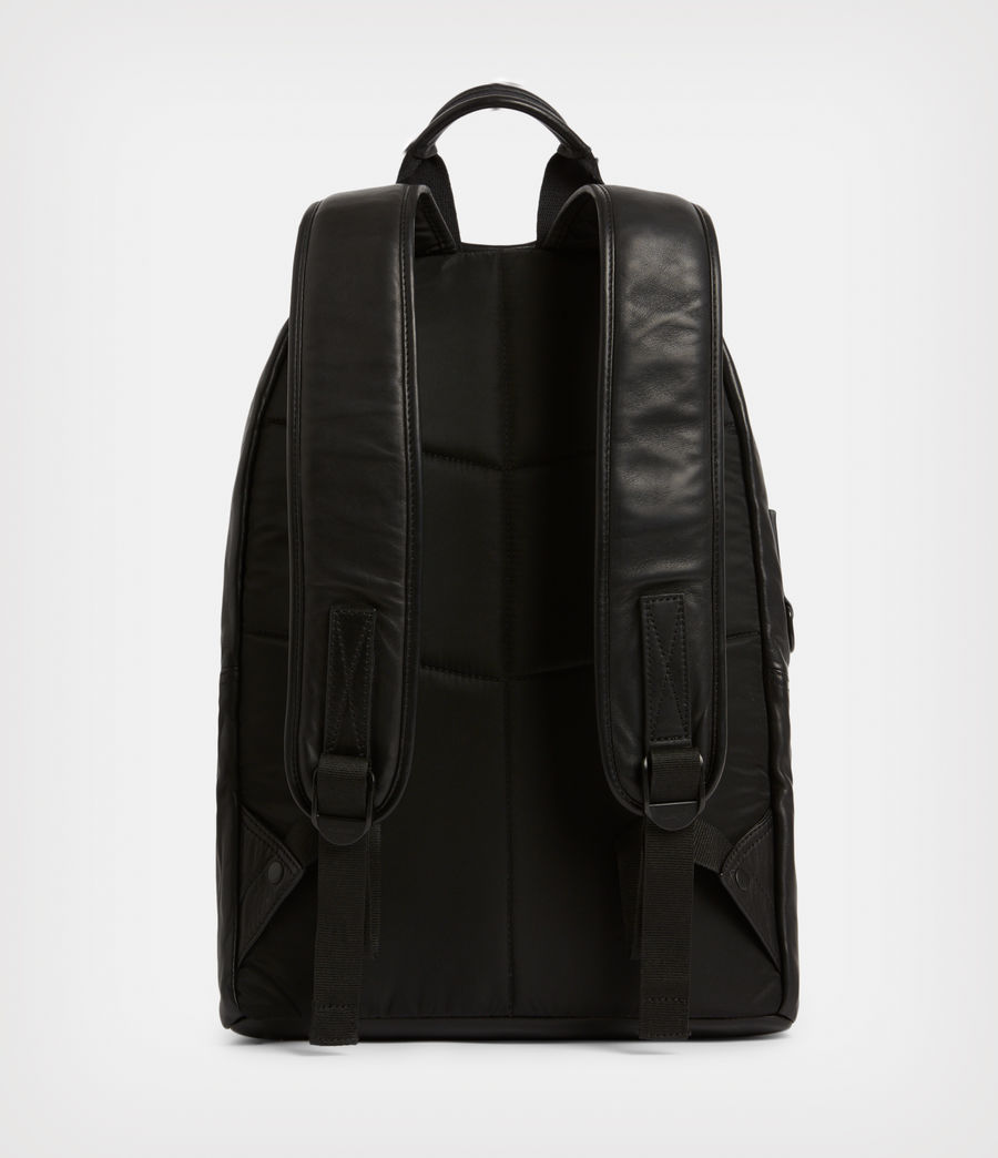 Mens Arena Leather Backpack (black) - Image 7