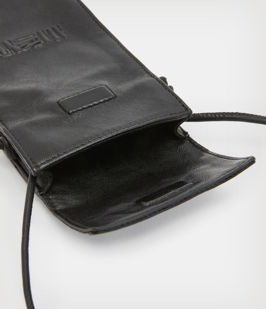 Mens Oppose Leather Phone Pouch (black) - Image 3
