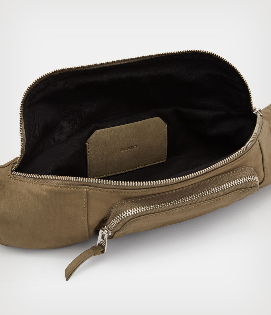 Men's Oppose Leather Bum Bag (khaki) - Image 3