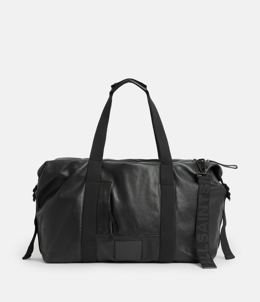 Mens Mito Leather Weekend Bag (black) - Image 1