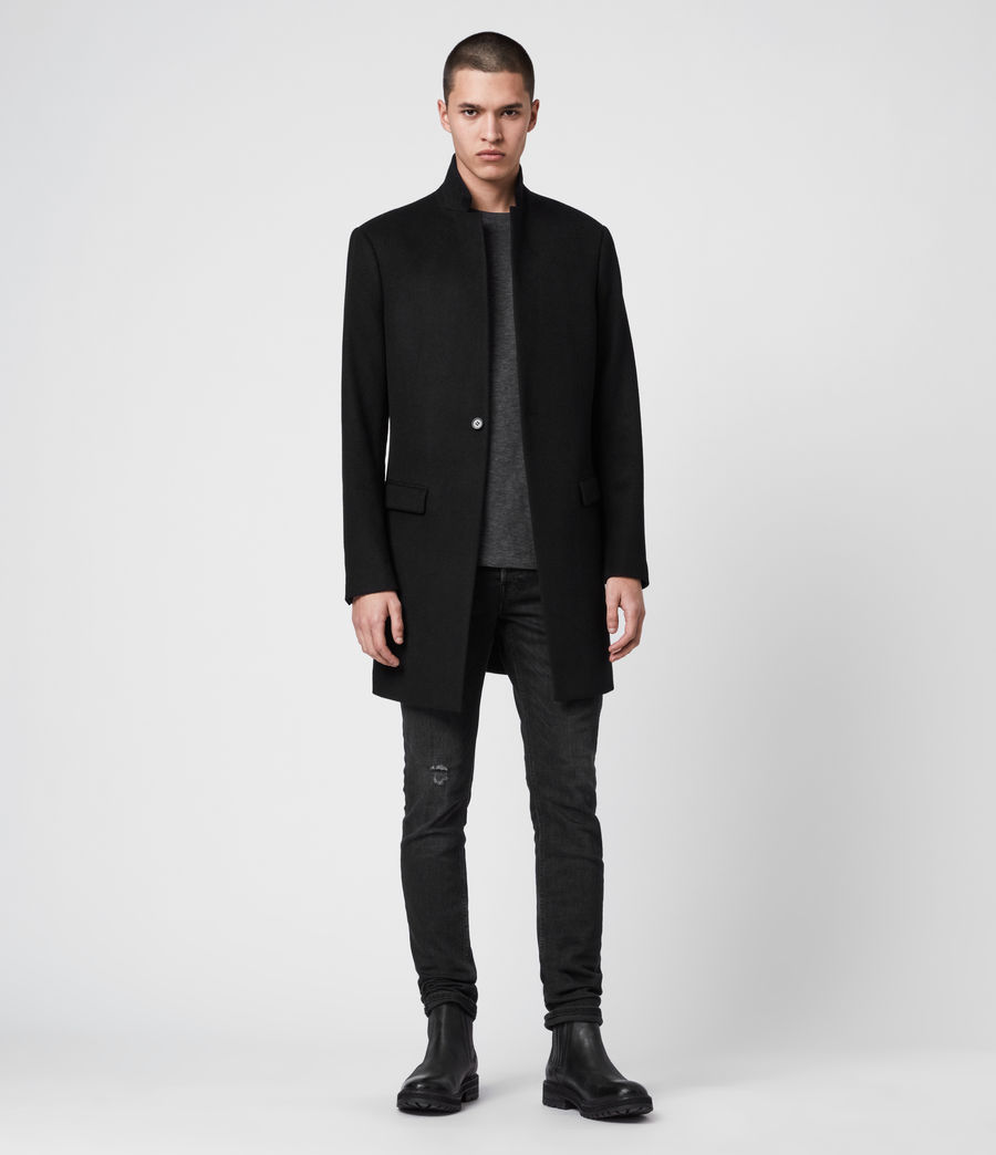 all saints wool overcoat