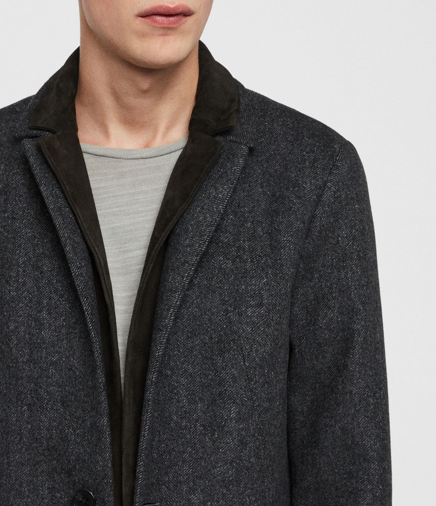 all saints herringbone coat