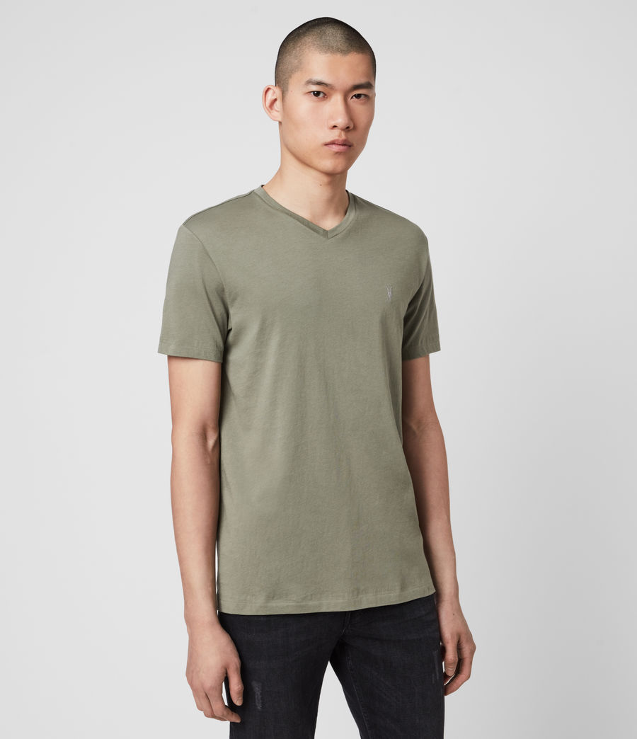 ALLSAINTS UK: Mens Tonic V-Neck T-Shirt (haze_blue)