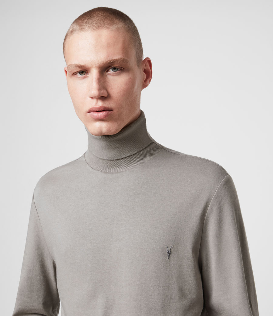 men's cotton polo neck tops