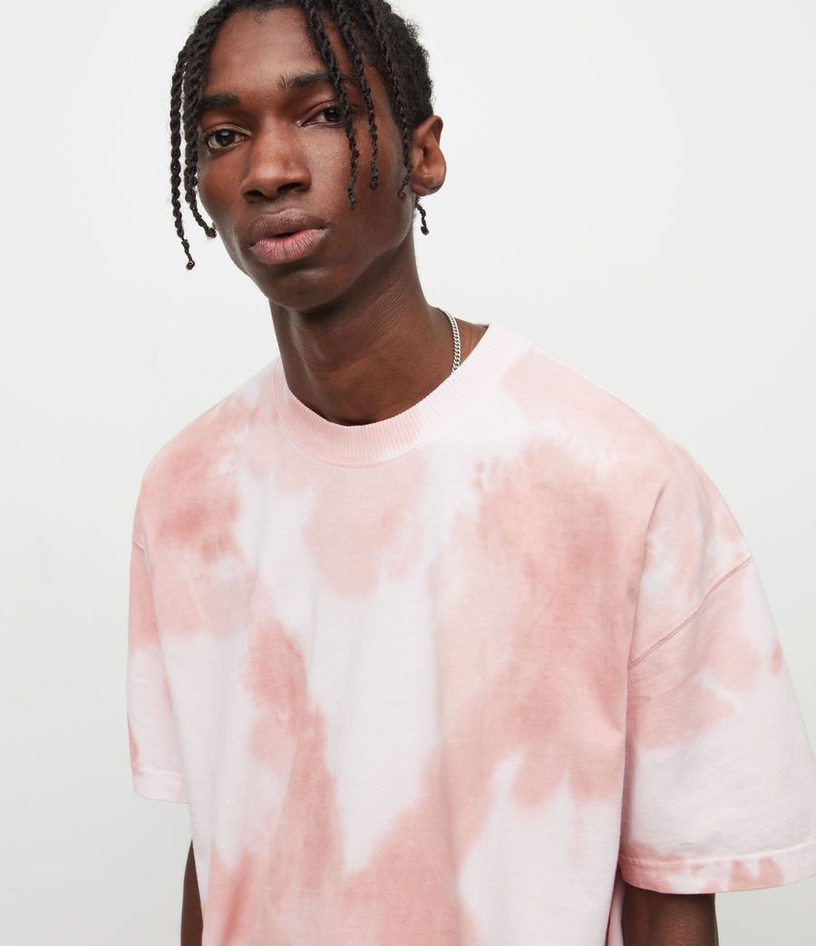 Hommes T-Shirt Coton Kura Tie-Dye (ceramic_pink) - Image 2