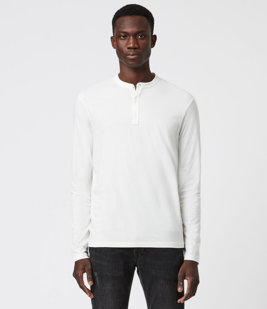 henley shirt white