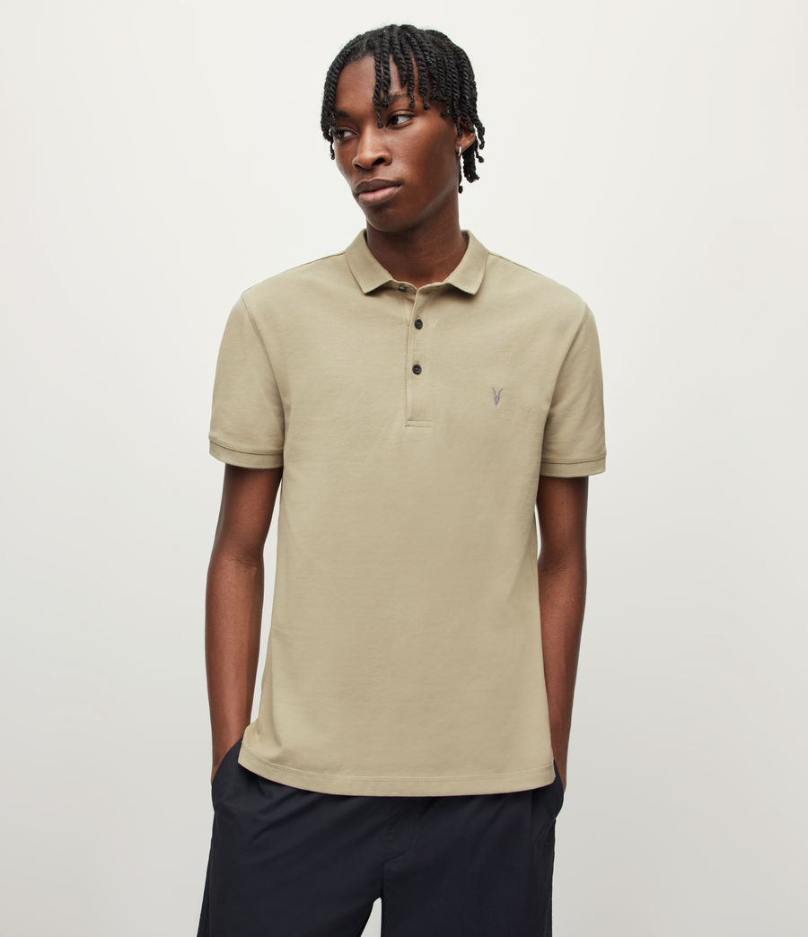 Mens Reform Short Sleeve Polo Shirt (clay_green) - Image 1