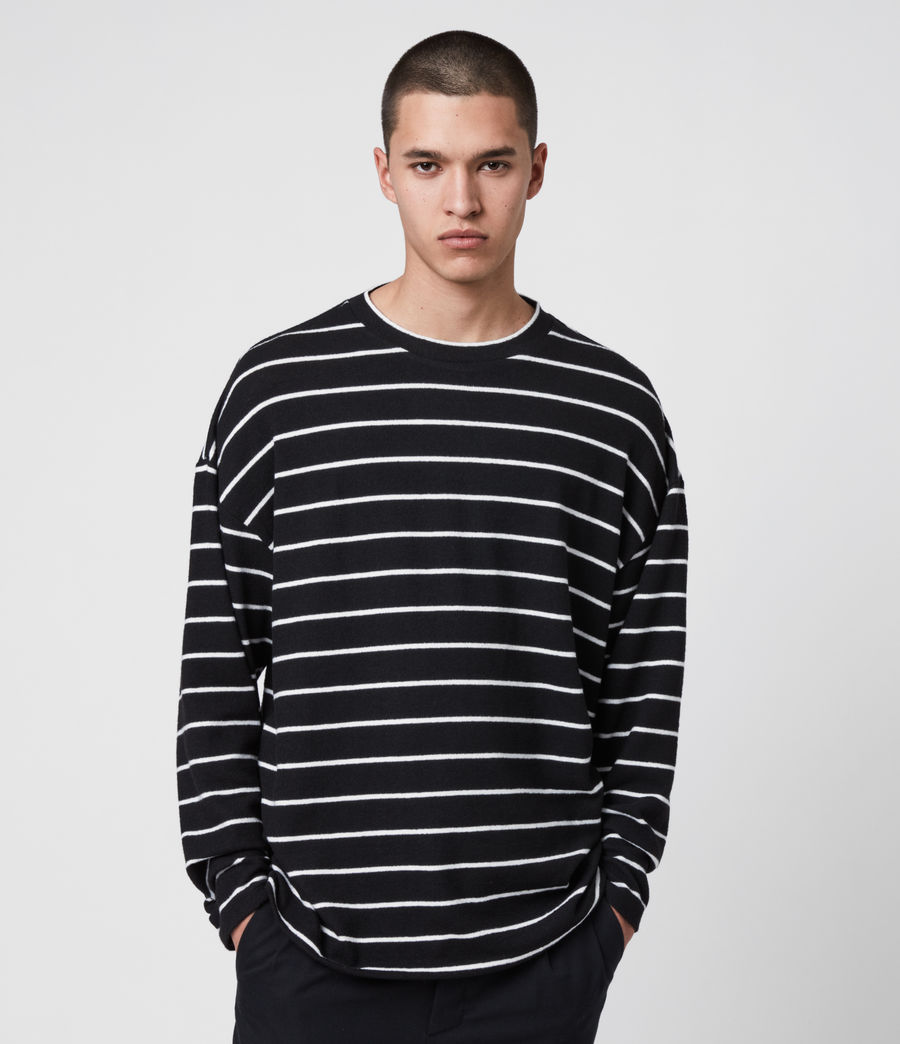 all saints striped shirt