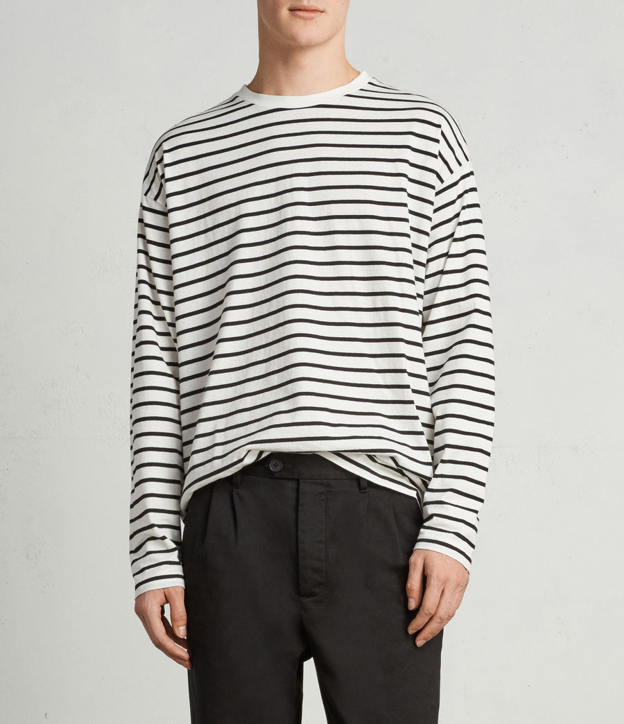 all saints stripe t shirt