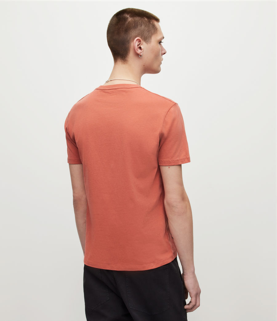 Mens Brace Brushed Cotton T-Shirt (goji_pink) - Image 4