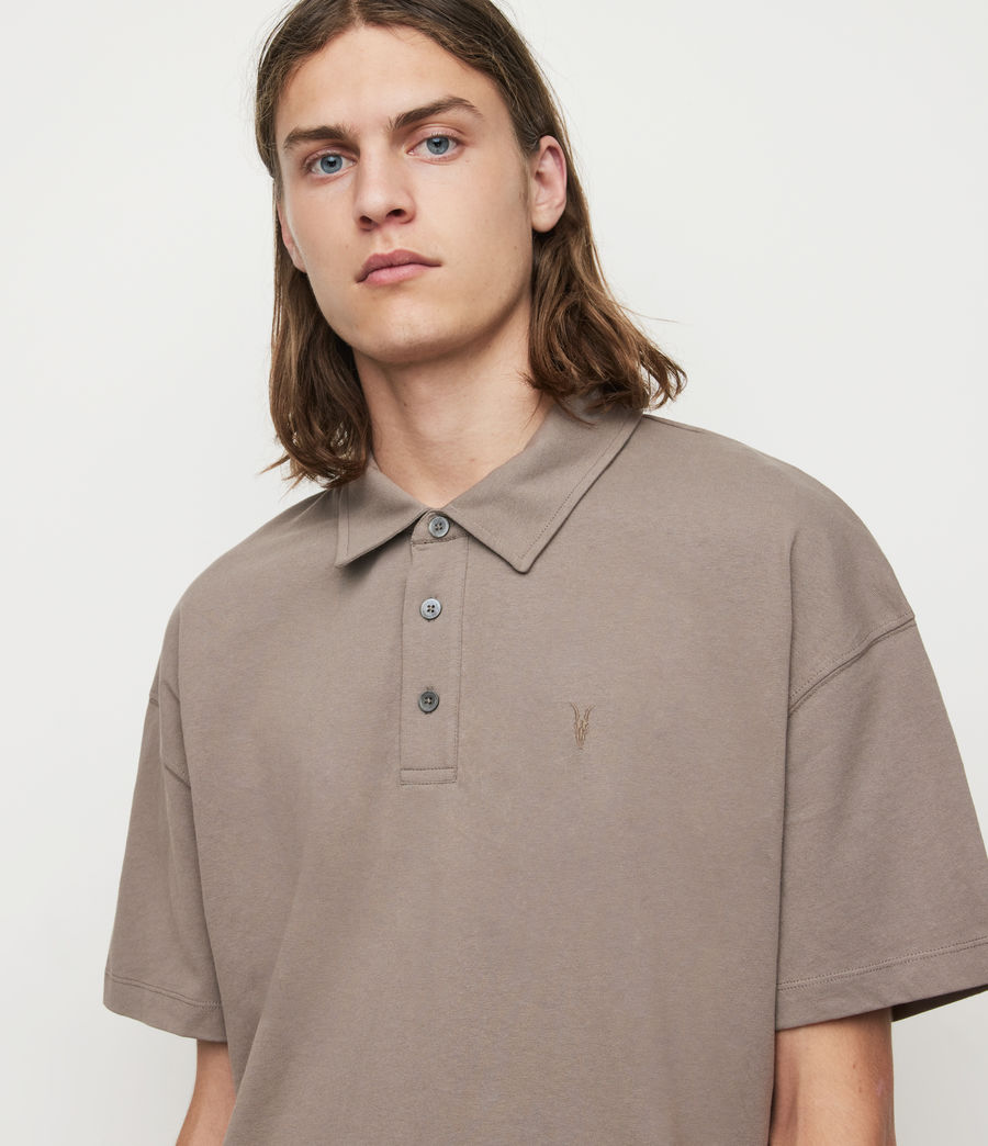 Herren Lex Short Sleeve Polo Shirt (flint_grey) - Image 2
