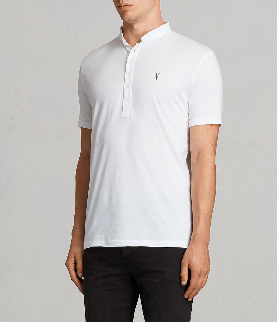 ALLSAINTS UK: Mens Saints Polo Shirt (Optic White)