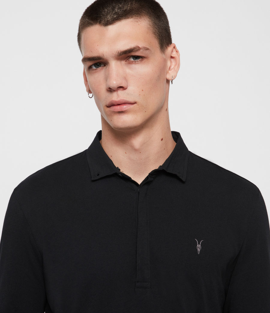 all saints grail long sleeve polo