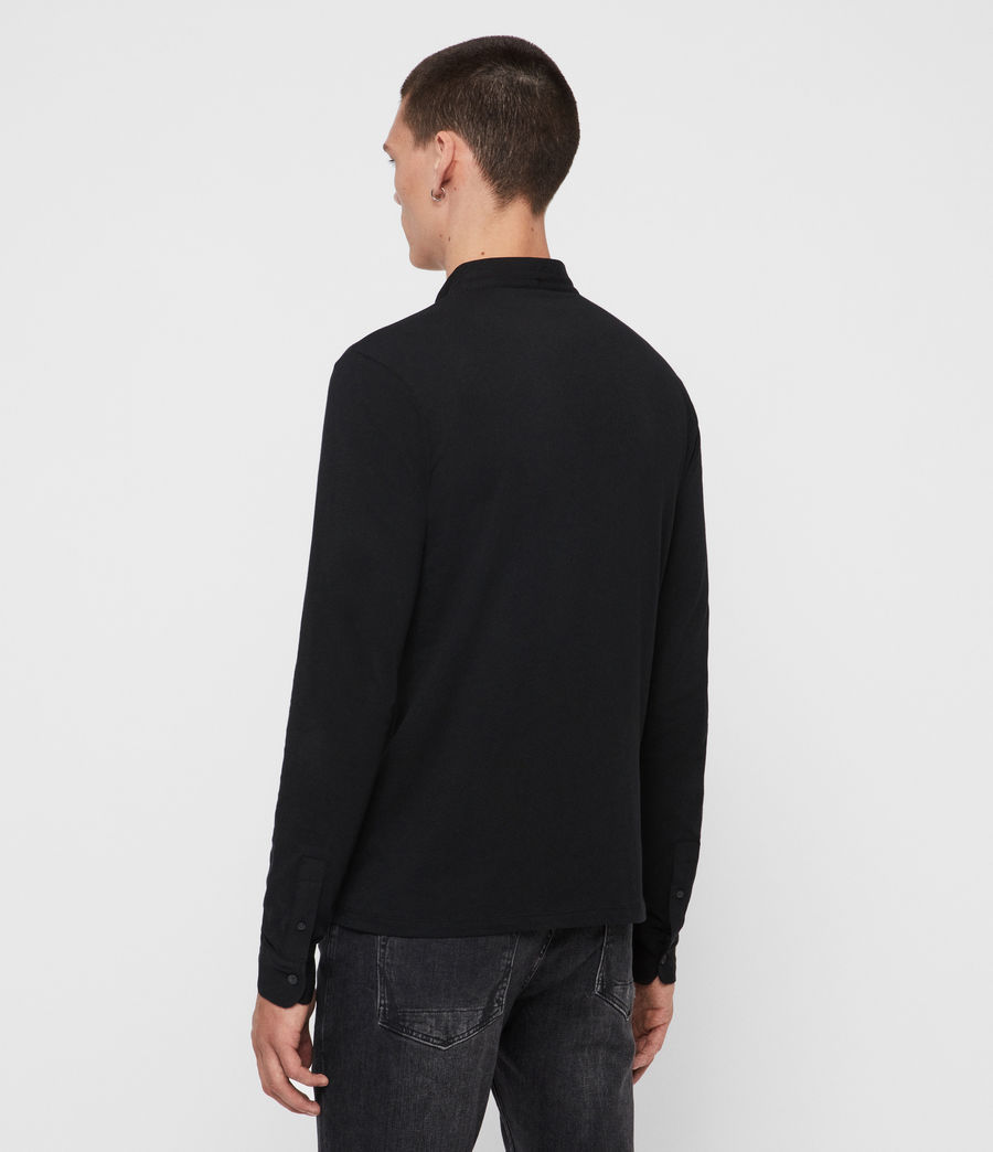 all saints grail long sleeve polo