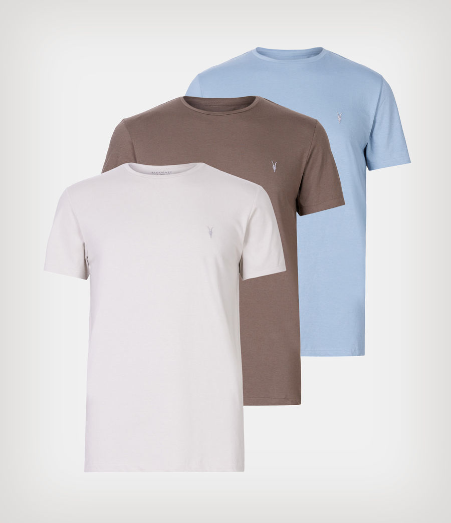 Mens Clothing T-shirts Short sleeve t-shirts AllSaints Brace 3 Pack T-shirt for Men 
