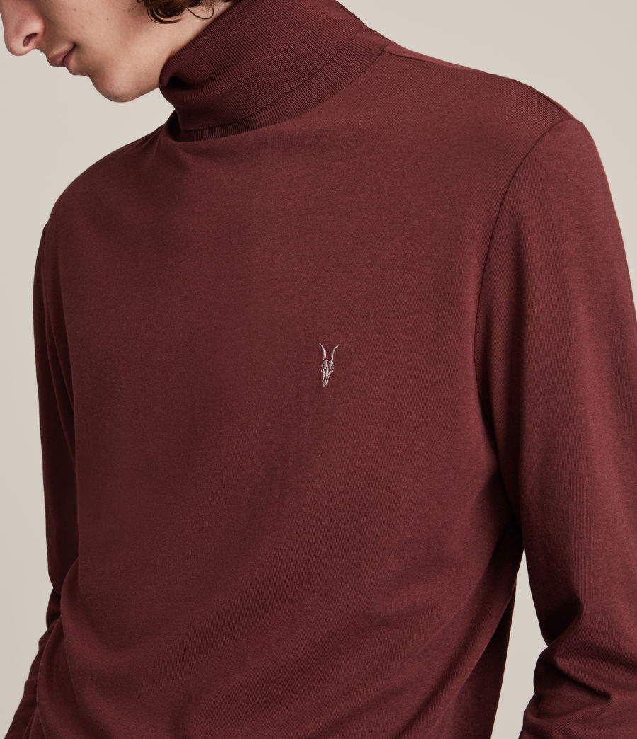 Mens Parlour Roll Neck Top (charred_red) - Image 2
