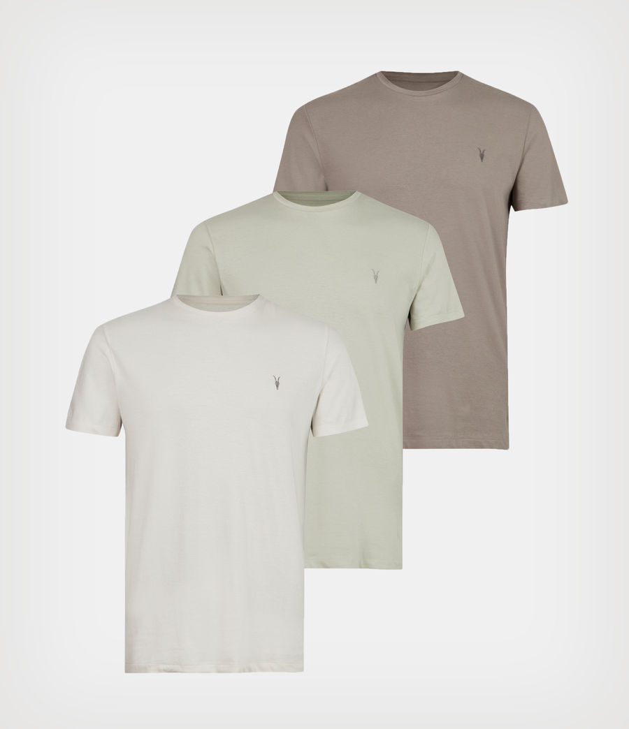 Mens Tonic Crew T-Shirt 3 Pack (grey_green_flint) - Image 1