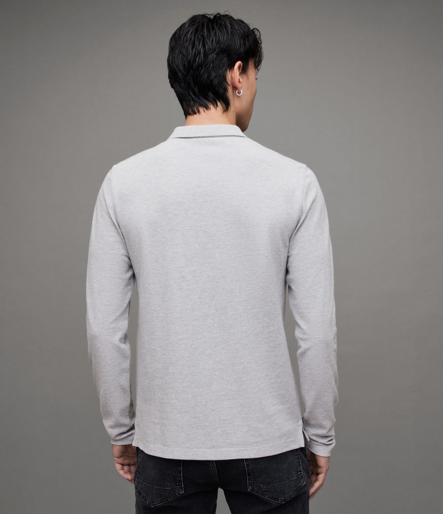 Men's Reform Long Sleeve Polo Shirt (arctic_blue_marl) - Image 5