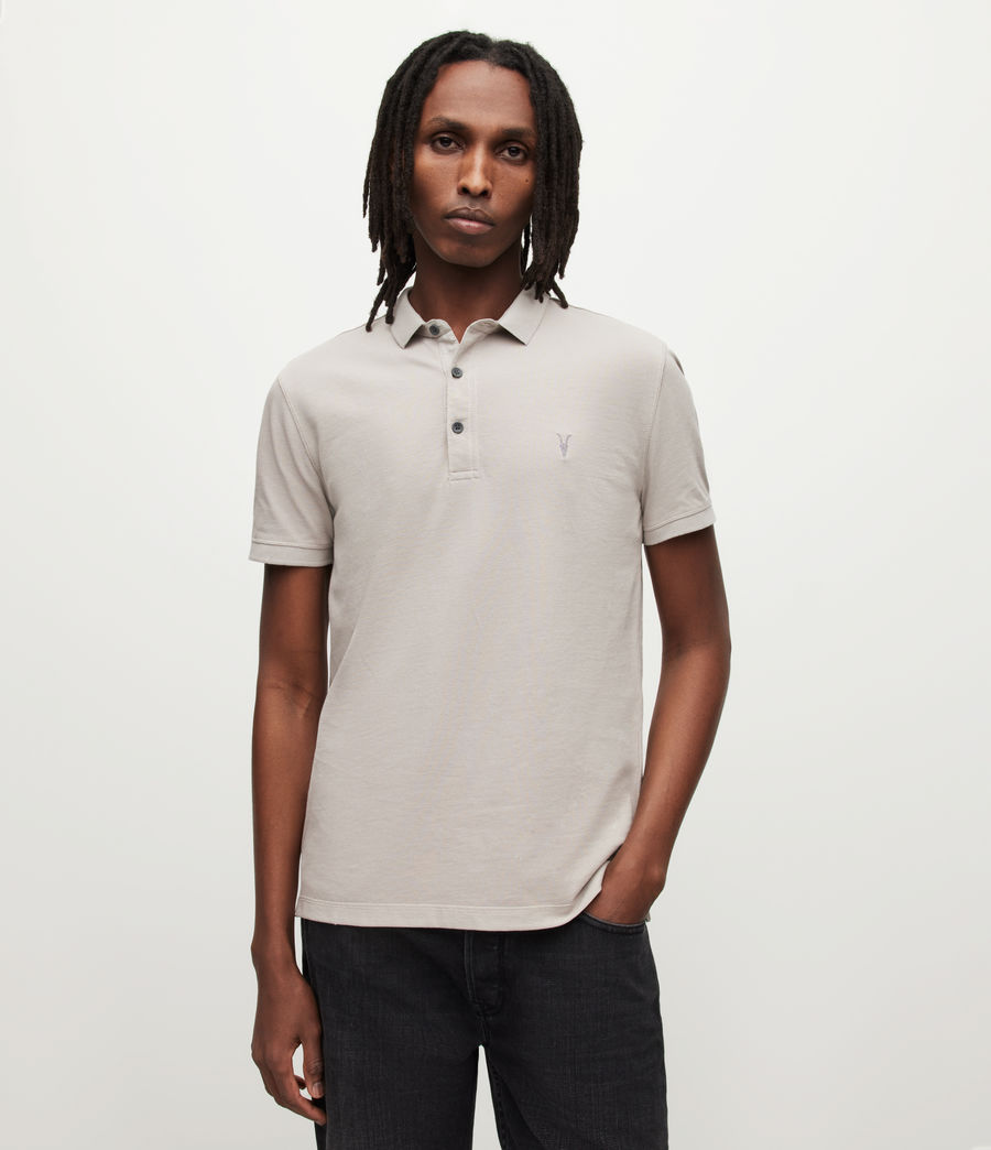 Mens Reform Short Sleeve Polo Shirt (frosted_taupe) - Image 1