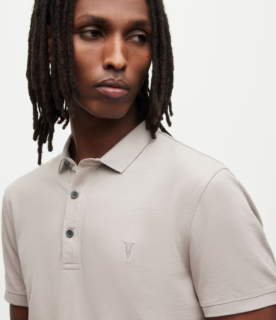 Mens Reform Short Sleeve Polo Shirt (frosted_taupe) - Image 2