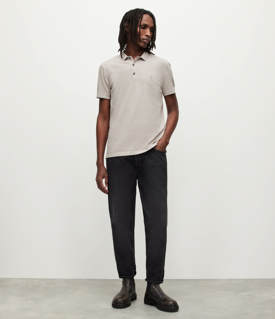 Mens Reform Short Sleeve Polo Shirt (frosted_taupe) - Image 3