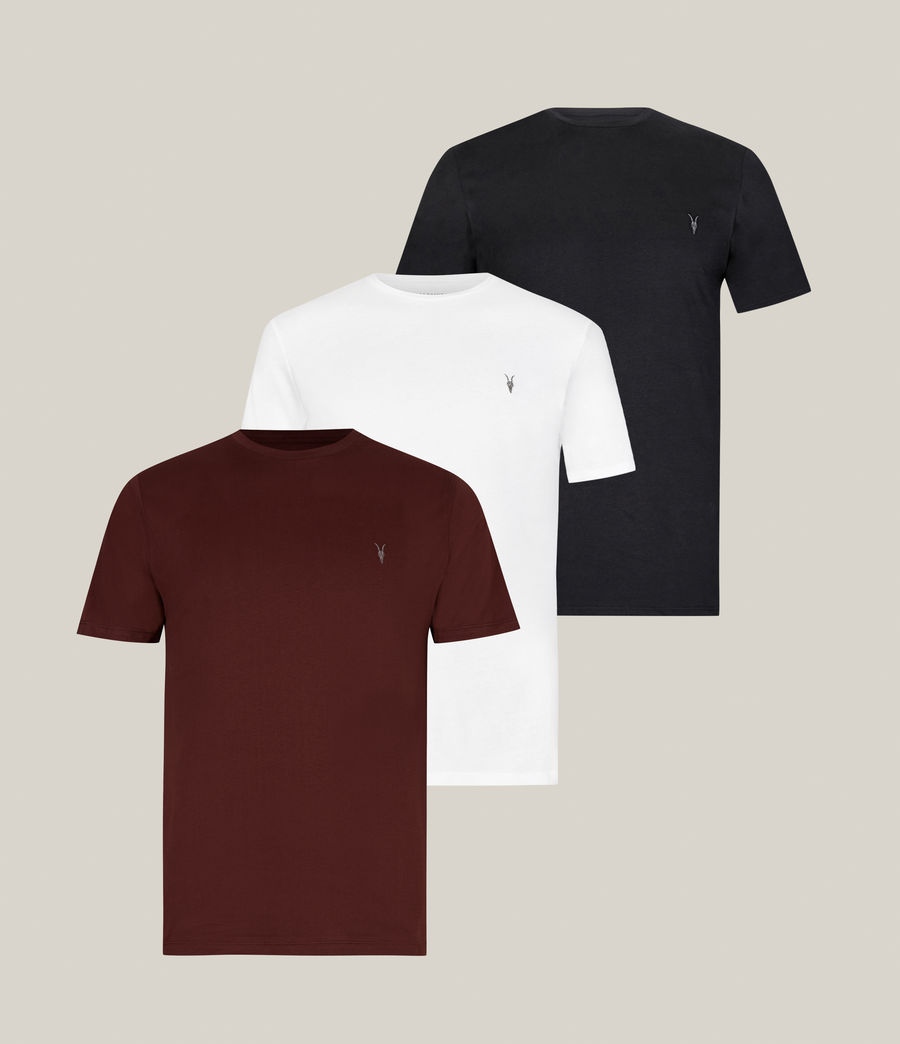Hommes Pack de 3 T-Shirts Brace Tonic (jt_blk_charred_wht) - Image 1