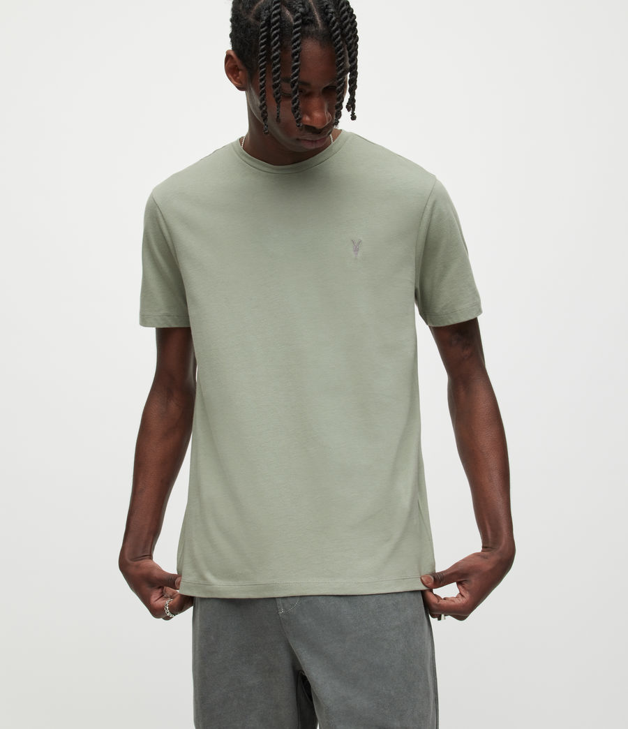 Men's Brace Crew T-Shirt (dark_sage_green) - Image 1