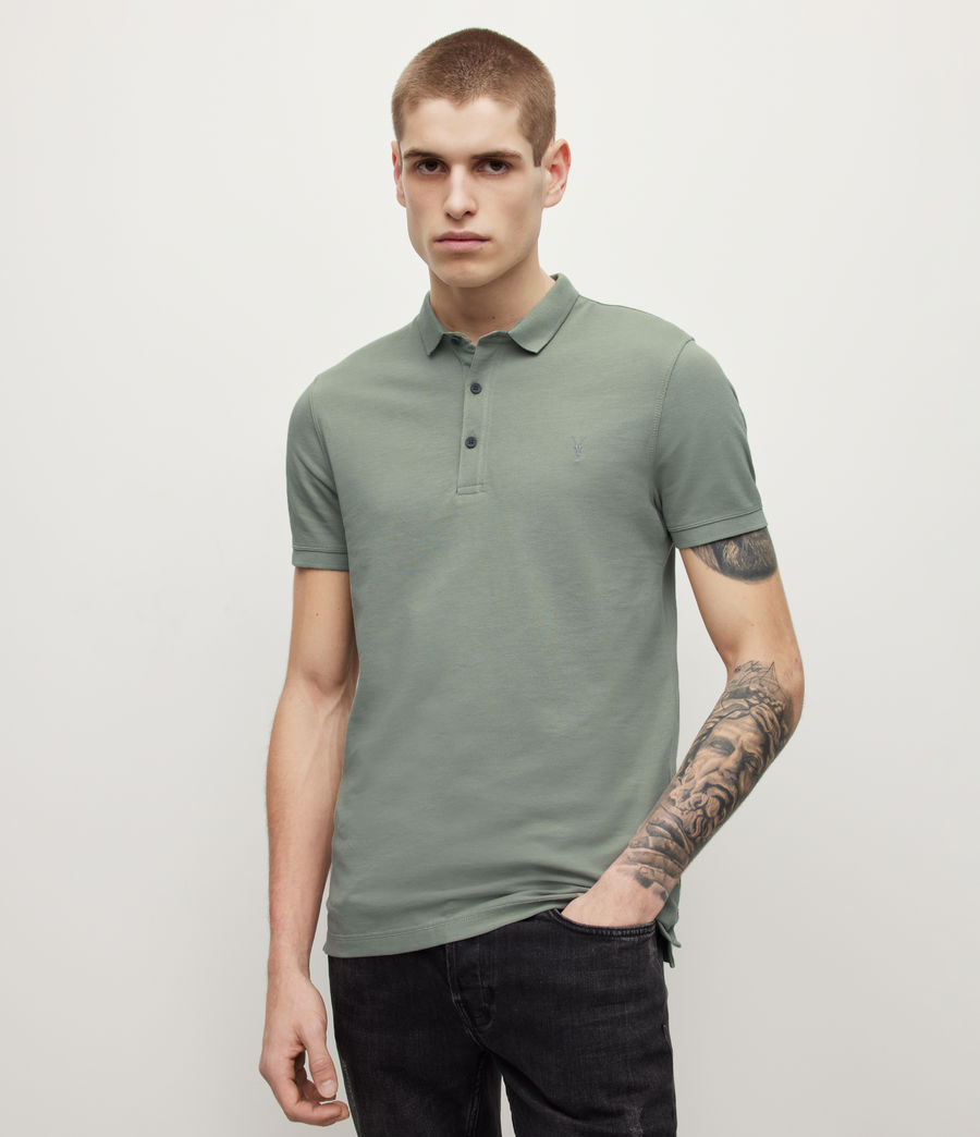 Mens Reform Short Sleeve Polo Shirt (soft_green) - Image 1