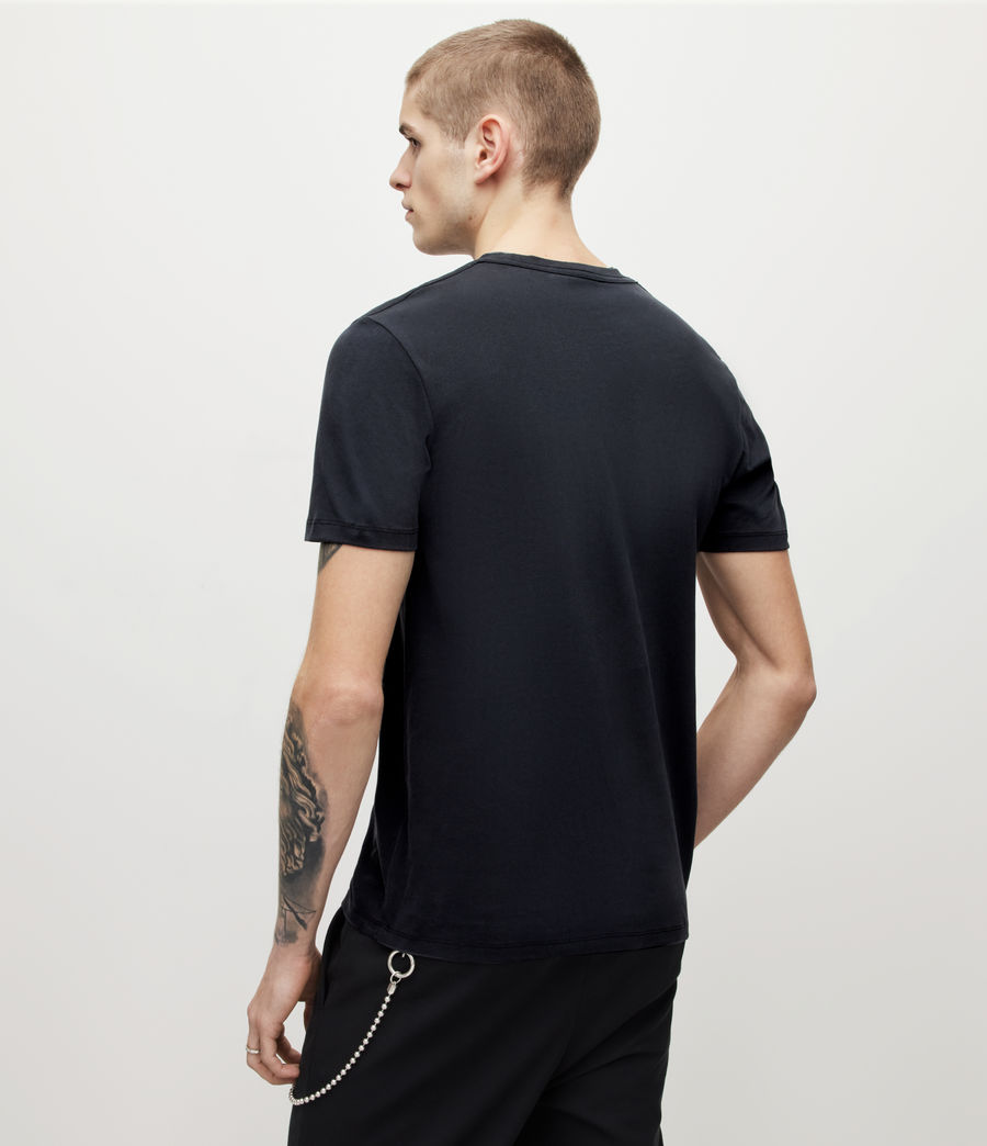 Men's Brace Contrast Crew T-Shirt (washed_black) - Image 4